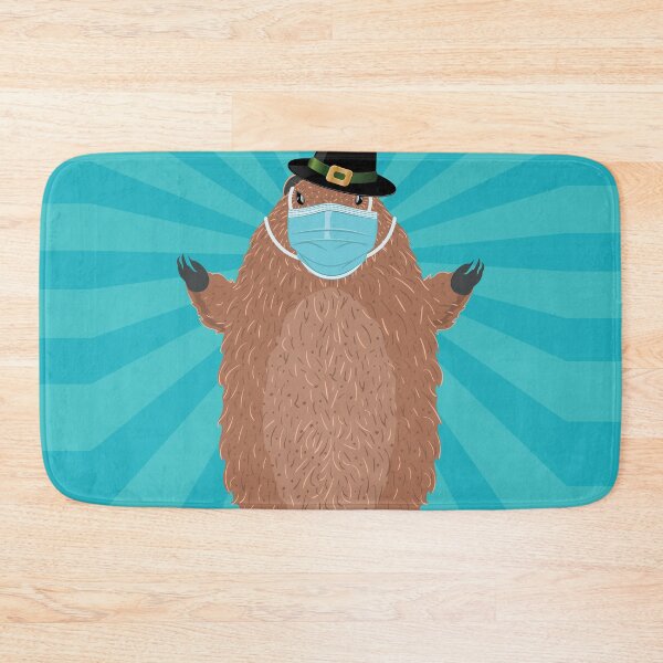 Item preview, Masked happy groundhog designed and sold by AnnArtshock.