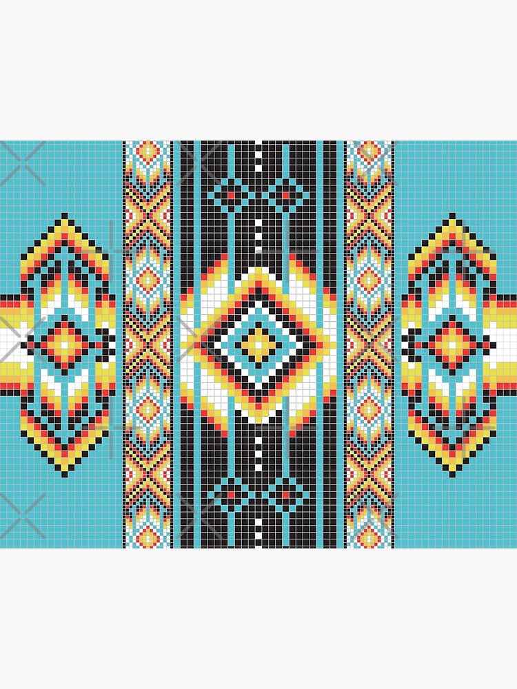 Navajo Native American Pixel Pattern