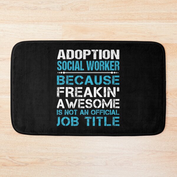 Item preview, Adoption Social Worker T Shirt - Freaking Awesome Job Gift Item Tee designed and sold by oetate4774.