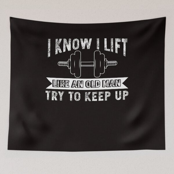 Item preview, Weightlifting Like Old Man Bodybuilding Barbell Workout designed and sold by TomGiantDesigns.