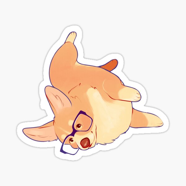 Corgi rolls Sticker