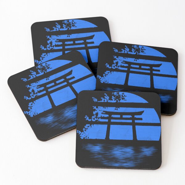 Item preview, Japanese Sun Japanese Gate - Japanese Torii Gate Blue designed and sold by RiciPaneto.