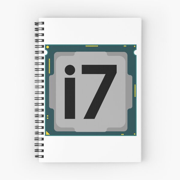 Item preview, cpu processor intel core i7 chip hardware for computer pc motherboard technology element illustration graphic computer nerd computer freak, hacker designed and sold by Marcin Adrian.
