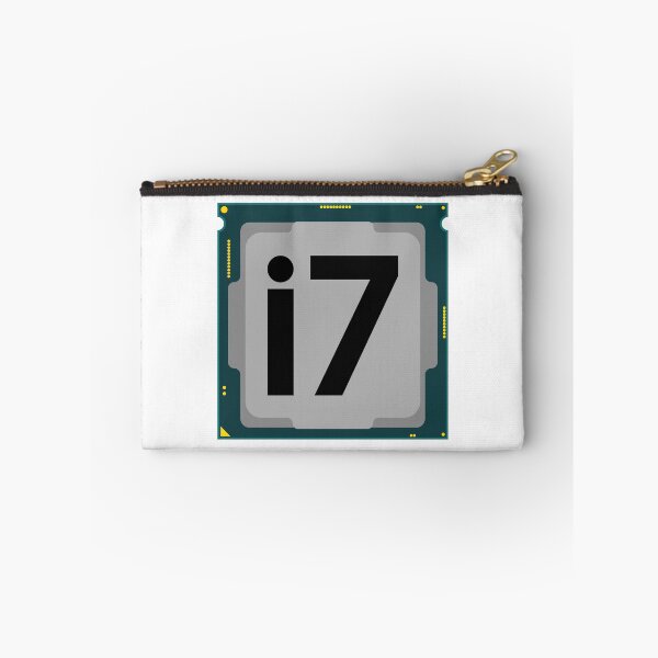 Item preview, cpu processor intel core i7 chip hardware for computer pc motherboard technology element illustration graphic computer nerd computer freak, hacker designed and sold by Marcin Adrian.