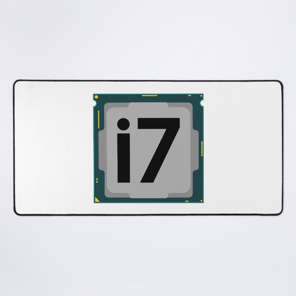 Item preview, cpu processor intel core i7 chip hardware for computer pc motherboard technology element illustration graphic computer nerd computer freak, hacker designed and sold by Marcin Adrian.