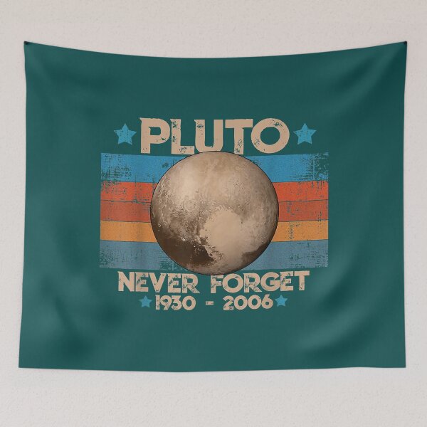 Item preview, Vintage Never Forget Pluto Nerdy Astronomy Space Science designed and sold by AdenJosely.