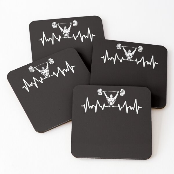 Item preview, Heartbeat Barbell Bodybuilding Weightlifting Gym Workout designed and sold by TomGiantDesigns.