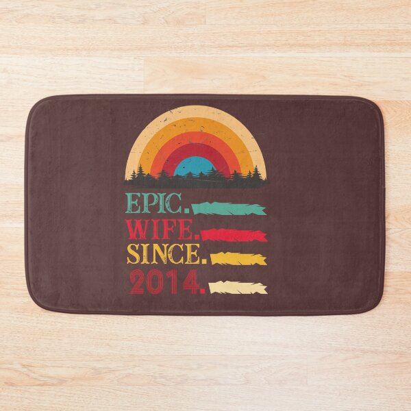 Item preview, epic wife since 2014, 8th wedding anniversary, Epic Wife Since 2014 t-shirt, Custom T-shirt,2nd,3rd,4th,5th,6th,7th,8th,9th,10th,20th,30th,40th,50th,60th designed and sold by SimoSaladain.