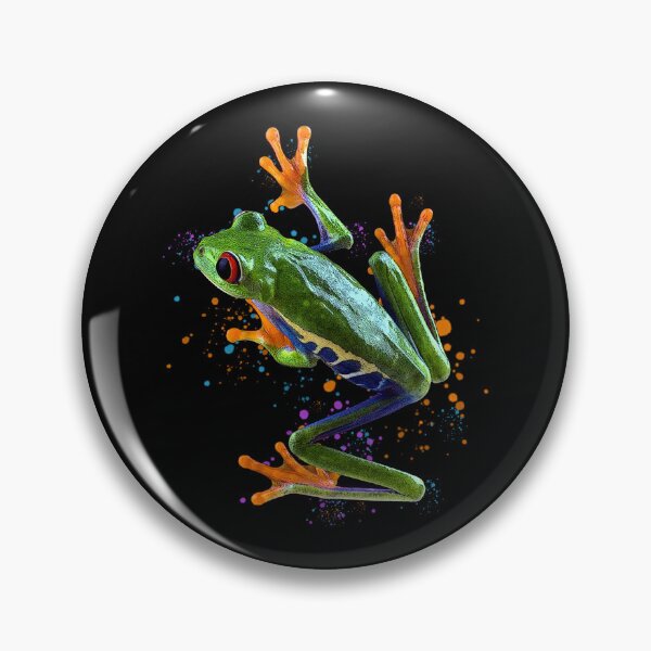 Item preview, Red Eyed Tree Frog Watercolor Frog Keeper Frog Fan designed and sold by JRRTs.
