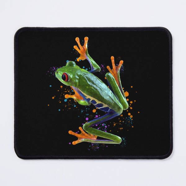 Item preview, Red Eyed Tree Frog Watercolor Frog Keeper Frog Fan designed and sold by JRRTs.