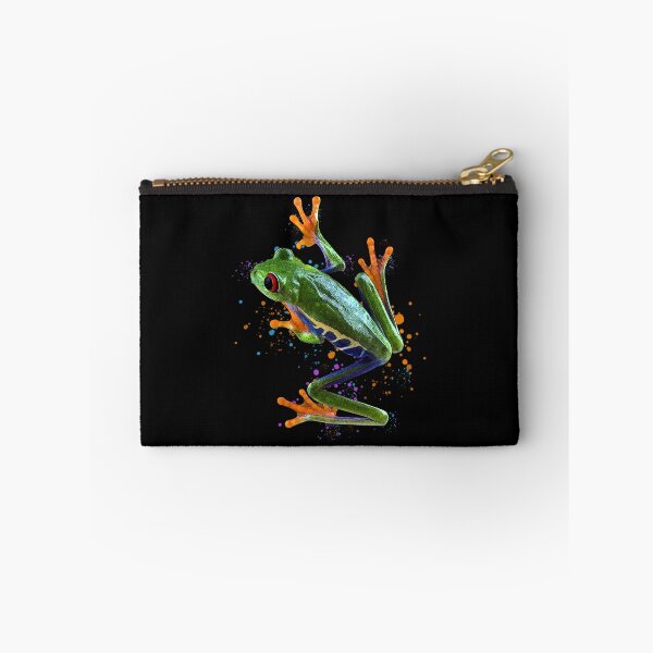 Item preview, Red Eyed Tree Frog Watercolor Frog Keeper Frog Fan designed and sold by JRRTs.
