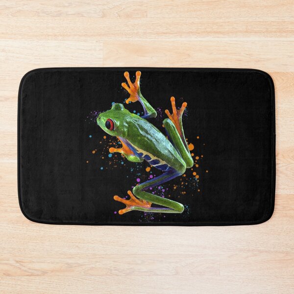 Item preview, Red Eyed Tree Frog Watercolor Frog Keeper Frog Fan designed and sold by JRRTs.
