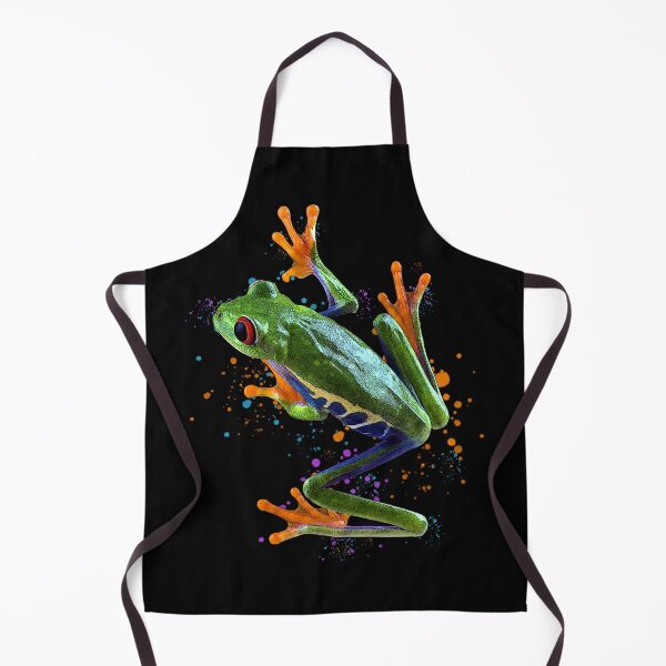 Item preview, Red Eyed Tree Frog Watercolor Frog Keeper Frog Fan designed and sold by JRRTs.