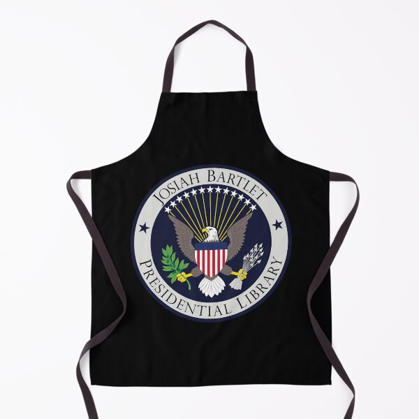 Item preview, Vintage Photograp Josiah Bartlet Presidential Library Logo Style The West Wing Fan Gift designed and sold by CarlosHoeger644.