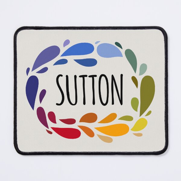 Aperçu de l'œuvre Sutton Name Joli cadeau coloré nommé Sutton créée et vendue par kindxinn.