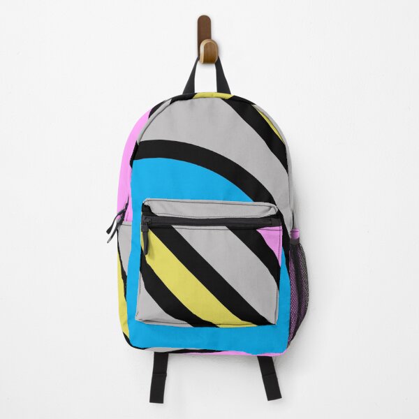 Item preview, Shapes Pattern Line Circle Triangle Pink Yellow & Blue designed and sold by RLWphoto.