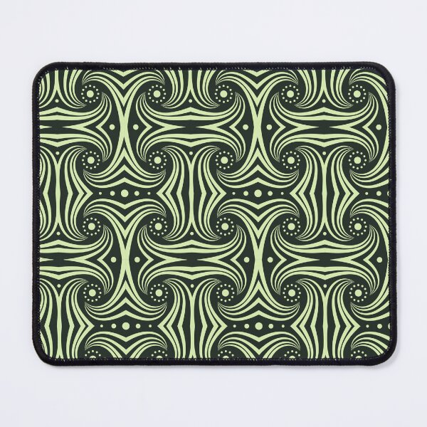 Item preview, Green Curve Waves Tribal Pattern designed and sold by Youpattern.