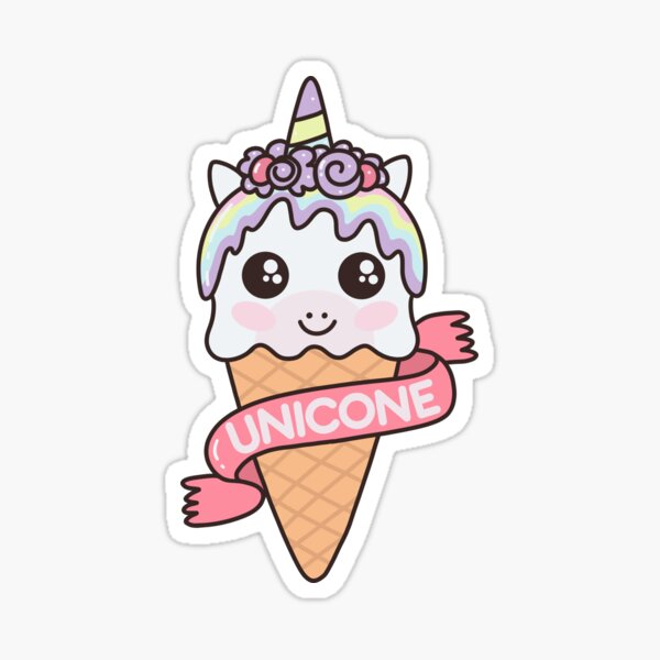Kawaii Unicone Cute Magical Pastel Ice Cream Unicorn\