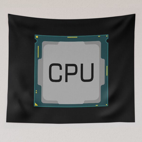 Item preview, cpu processor intel core chip hardware for computer pc motherboard technology element illustration graphic computer nerd computer freak, hacker designed and sold by Marcin Adrian.
