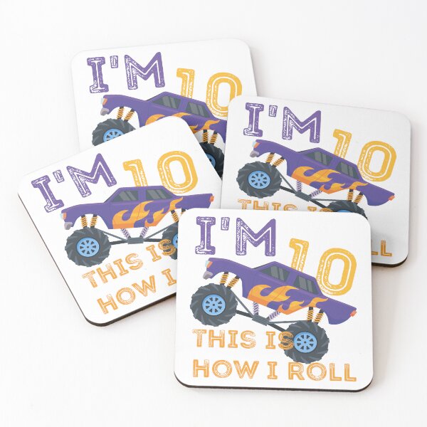Item preview,  Kids I'm 10 This Is How I Roll Monster Truck 10th Birthday Boy Gift designed and sold by DrH4af.