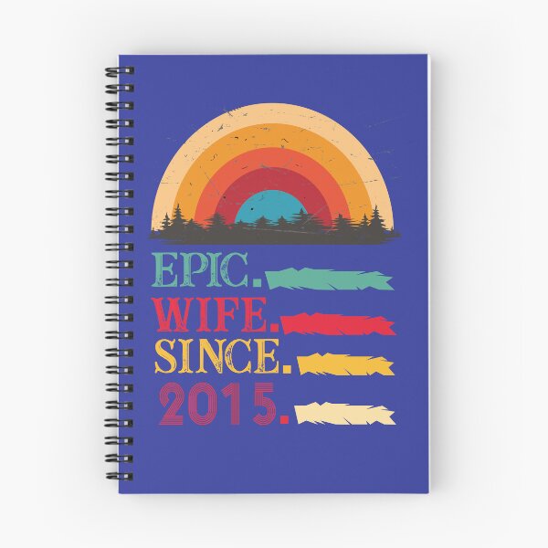 Item preview, epic wife since 2015, 7th wedding anniversary, Epic Wife Since 2015 t-shirt, Custom T-shirt,2nd,3rd,4th,5th,6th,7th,8th,9th,10th,20th,30th,40th,50th,60th designed and sold by SimoSaladain.