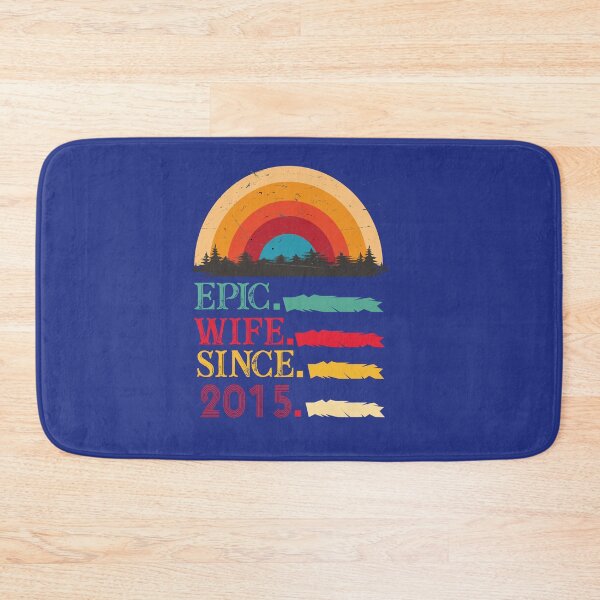 Item preview, epic wife since 2015, 7th wedding anniversary, Epic Wife Since 2015 t-shirt, Custom T-shirt,2nd,3rd,4th,5th,6th,7th,8th,9th,10th,20th,30th,40th,50th,60th designed and sold by SimoSaladain.