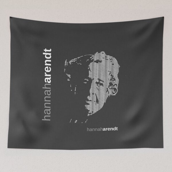 Item preview, Hannah Arendt typographic poster designed and sold by CMYKStudio.
