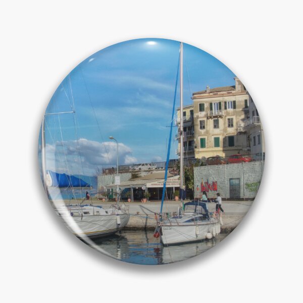 Item preview, Yachts Moored in Corfu Town Old Port, with Old Venetian buildings behind.  designed and sold by nickbrayimages.