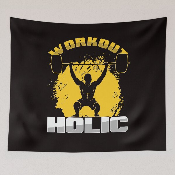 Item preview, Workout Fan Gym Bodybuilding Weightlifting Fitness Sports designed and sold by TomGiantDesigns.