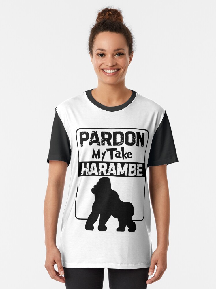 Pardon my take harambe T-shirt for Sale by Snehartshop, Redbubble