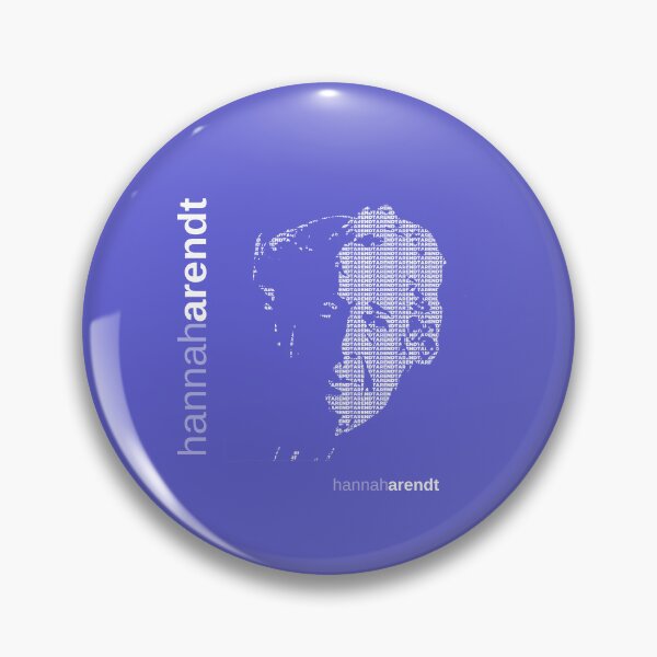 Item preview, Hannah Arendt typographic poster (indigo) designed and sold by CMYKStudio.