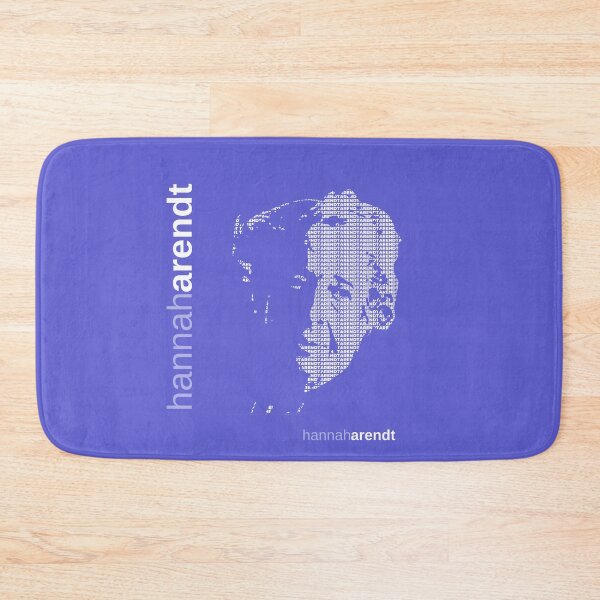 Item preview, Hannah Arendt typographic poster (indigo) designed and sold by CMYKStudio.