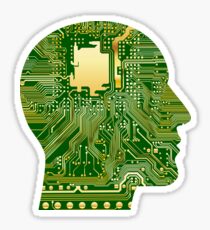 Computer Brain Sticker