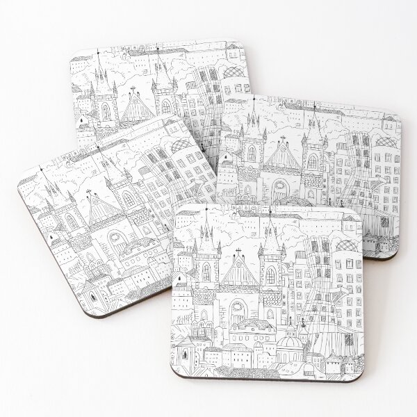 Item preview, Prague Czech Republic Hand Drawn Sketch Illustration designed and sold by Stadify.