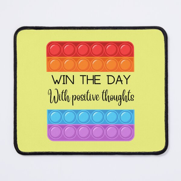 Item preview, Win the day with positive thoughts Square design designed and sold by OMdesign10.