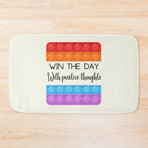 Item preview, Win the day with positive thoughts Square design designed and sold by OMdesign10.