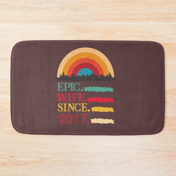 Item preview, epic wife since 2017, 5th wedding anniversary, Epic Wife Since 2017 t-shirt, Custom T-shirt,2nd,3rd,4th,5th,6th,7th,8th,9th,10th,20th,30th,40th,50th,60th designed and sold by SimoSaladain.