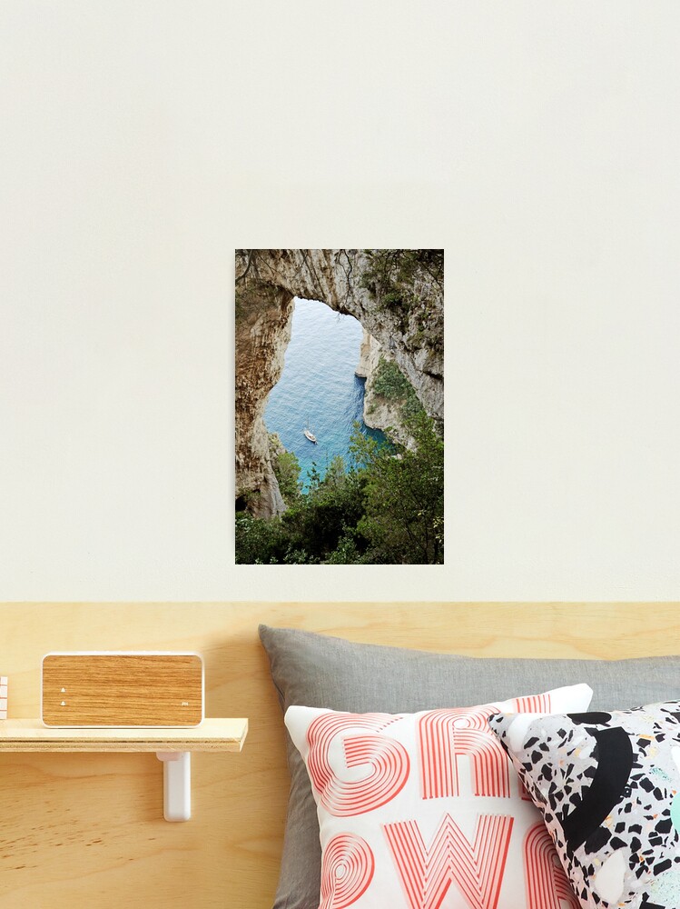 Natural Arch in Capri - Unique Rock Formation in Scenic Setting Poster  for Sale by Carolina Reina