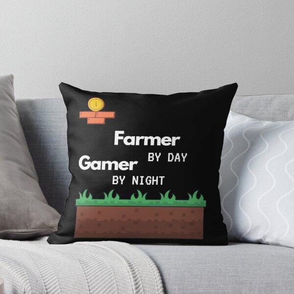 Item preview, FARMER BY DAY GAMER BY NIGHT - funny gamer quote designed and sold by MiKy1997.