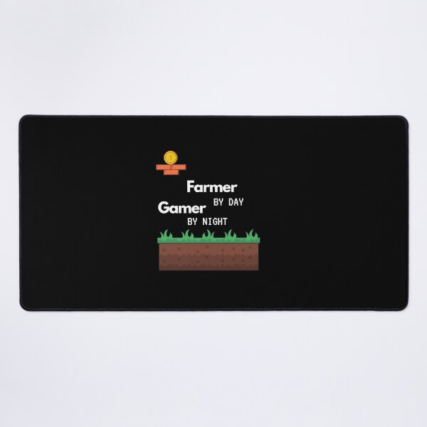 Item preview, FARMER BY DAY GAMER BY NIGHT - funny gamer quote designed and sold by MiKy1997.