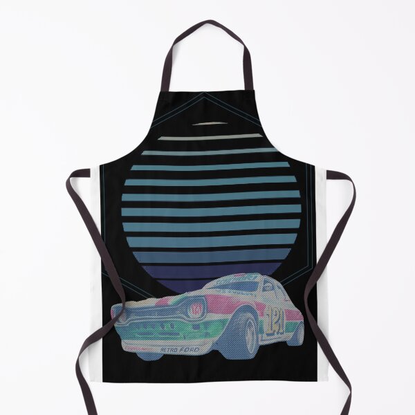 Item preview, blue racing retro escort MK1 rainbow, classic ford designed and sold by vallertine.