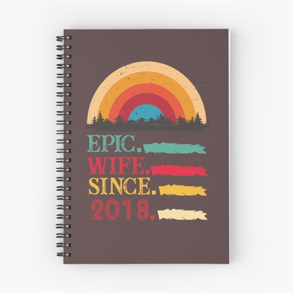 Item preview, epic wife since 2018, 4th wedding anniversary, Epic Wife Since 2018 t-shirt, Custom T-shirt,2nd,3rd,4th,5th,6th,7th,8th,9th,10th,20th,30th,40th,50th,60th designed and sold by SimoSaladain.