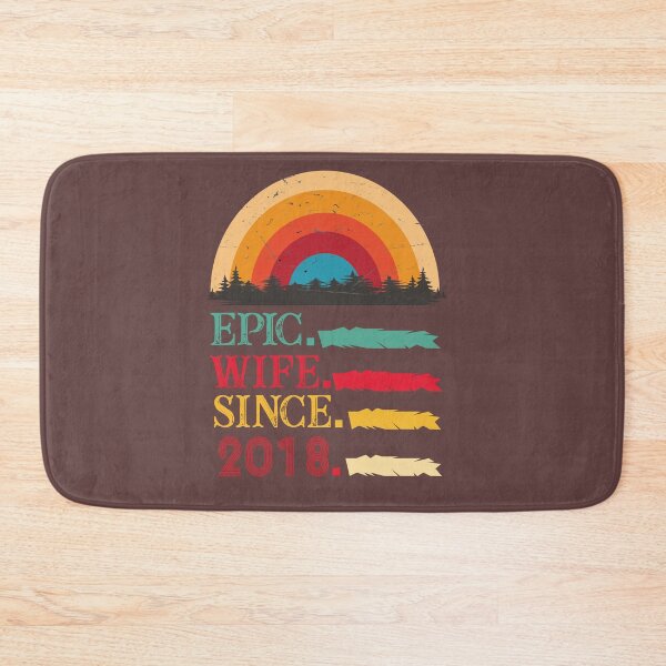 Item preview, epic wife since 2018, 4th wedding anniversary, Epic Wife Since 2018 t-shirt, Custom T-shirt,2nd,3rd,4th,5th,6th,7th,8th,9th,10th,20th,30th,40th,50th,60th designed and sold by SimoSaladain.