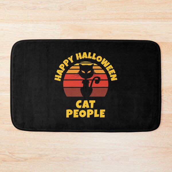 Item preview, Scary Happy Halloween Cat People For Halloween Kawaii Style Retro Sunset Circle designed and sold by brandoseven.