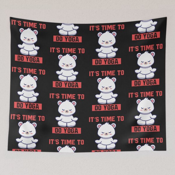 Item preview, IT'S TIME TO DO YOGA  designed and sold by GamaArtDesign.