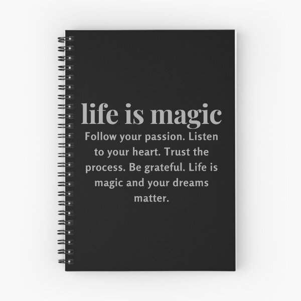 Item preview, Follow your passion. Listen to your heart. Trust the process. Be grateful. Life is magic and your dreams matter. designed and sold by FlutterByH.