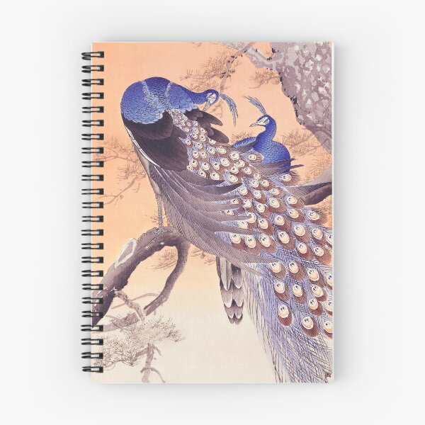 Item preview, Two peacocks on tree branch - Japanese art designed and sold by vanyadesign.