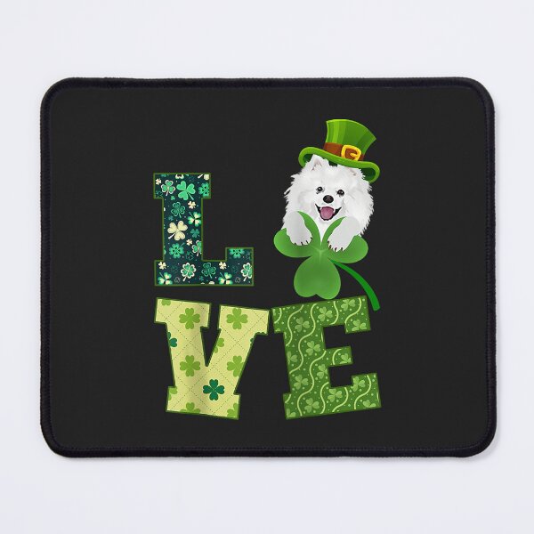 Item preview, American Eskimo Dog Shamrock St. Patricks Day Funny Irish Raglan Baseball Tee designed and sold by Corelli87.