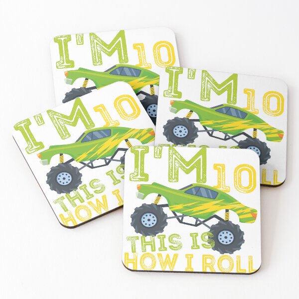 Item preview, Kids I'm 10 This Is How I Roll Monster Truck 10th Birthday Boy Gift designed and sold by DrH4af.