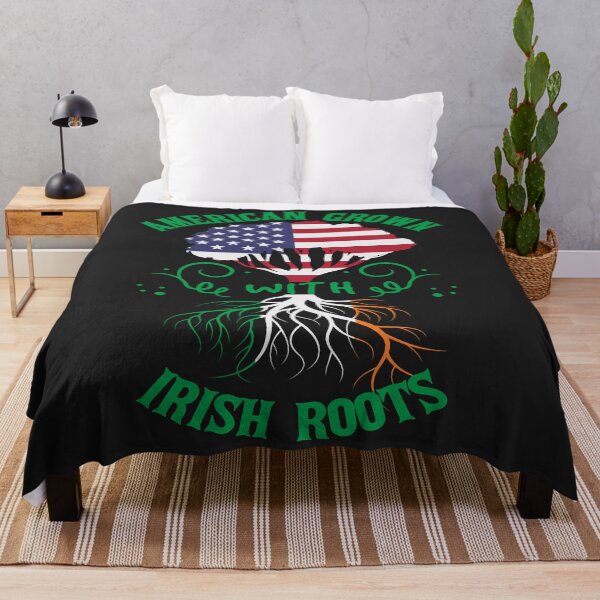 Item preview, American Grown Irish Roots Ireland Flag America Flag Sweatshirt designed and sold by Corelli87.